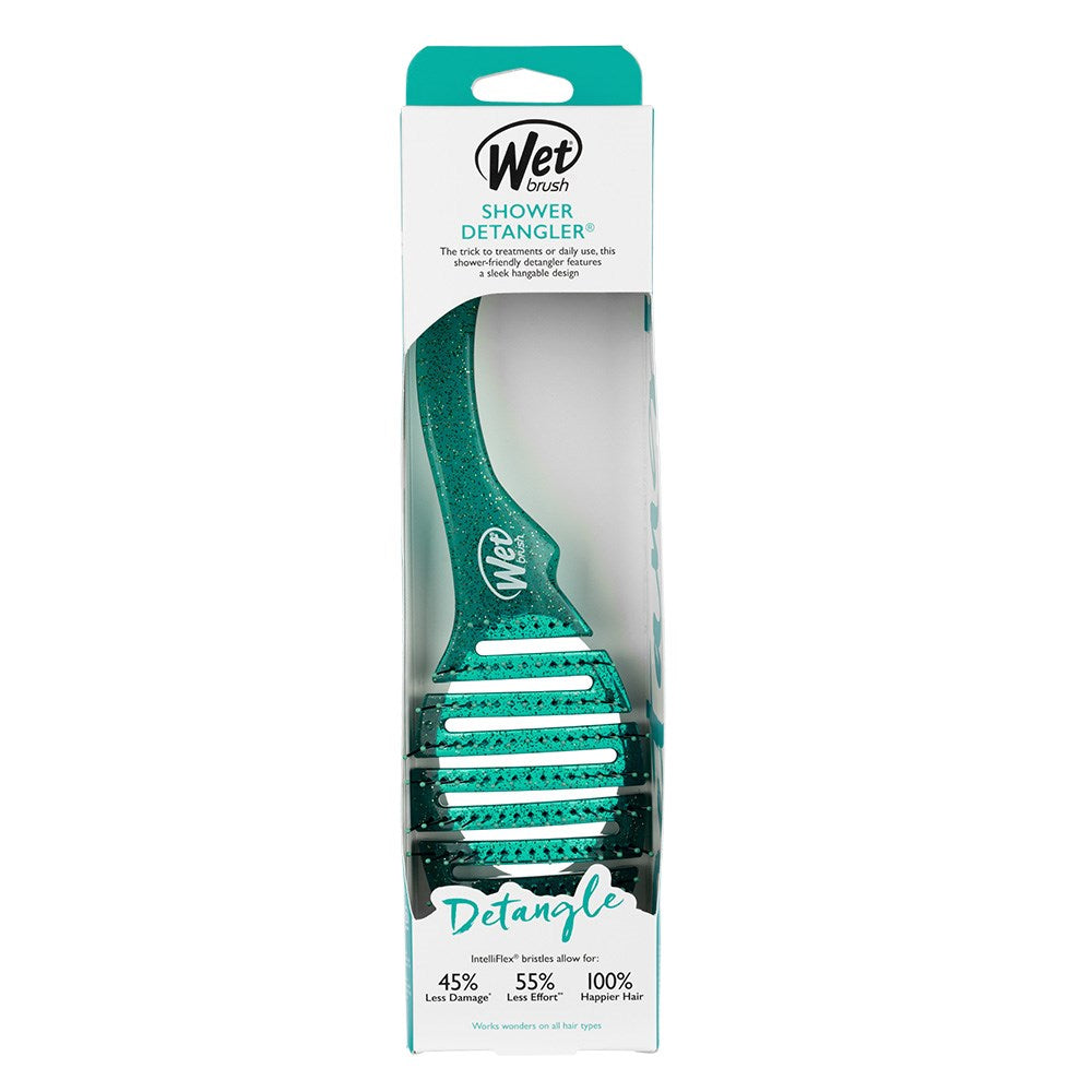 WetBrush Shower Detangler Green Glitter | Barber Outlet