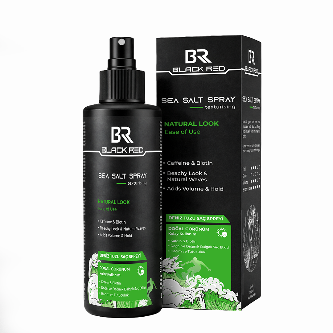 Black Red Sea Salt Spray Natural Look 200ml
