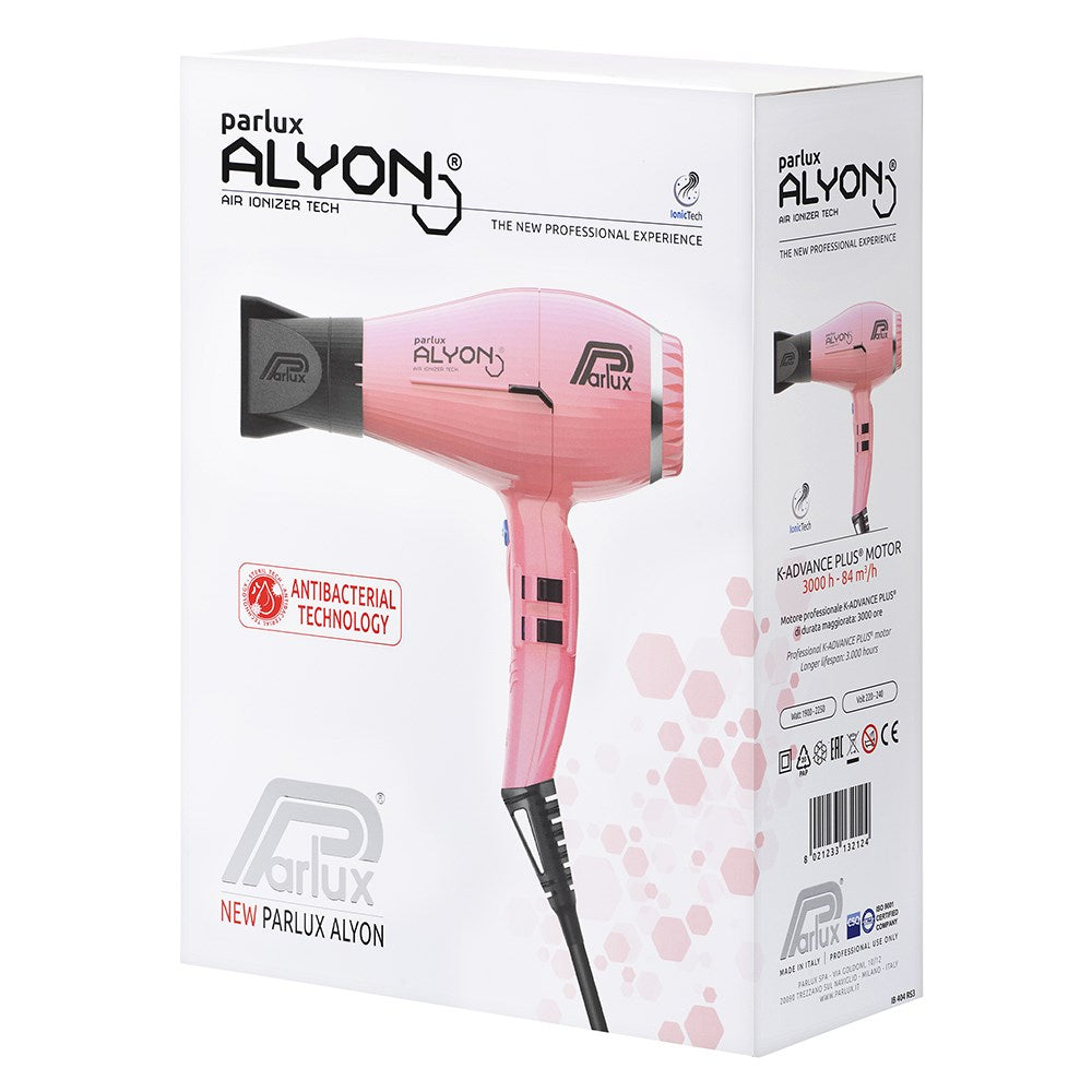 Parlux Alyon Air Ionizer Tech Hair Dryer Pink | Barber Outlet