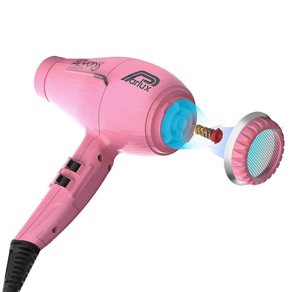 Parlux Alyon Air Ionizer Tech Hair Dryer Pink | Barber Outlet