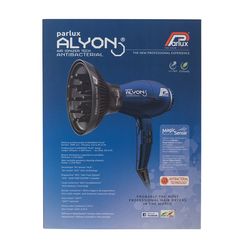 Parlux Alyon 2250W Hair Dryer And Diffuser Midnight Blue | Barber Outlet