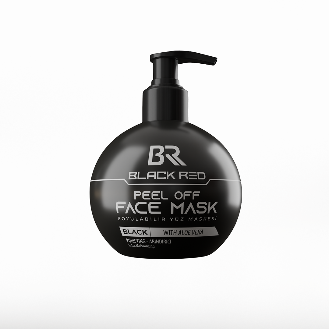 Black Red Peel Off Face Mask Black with Aloe Vera 250ml