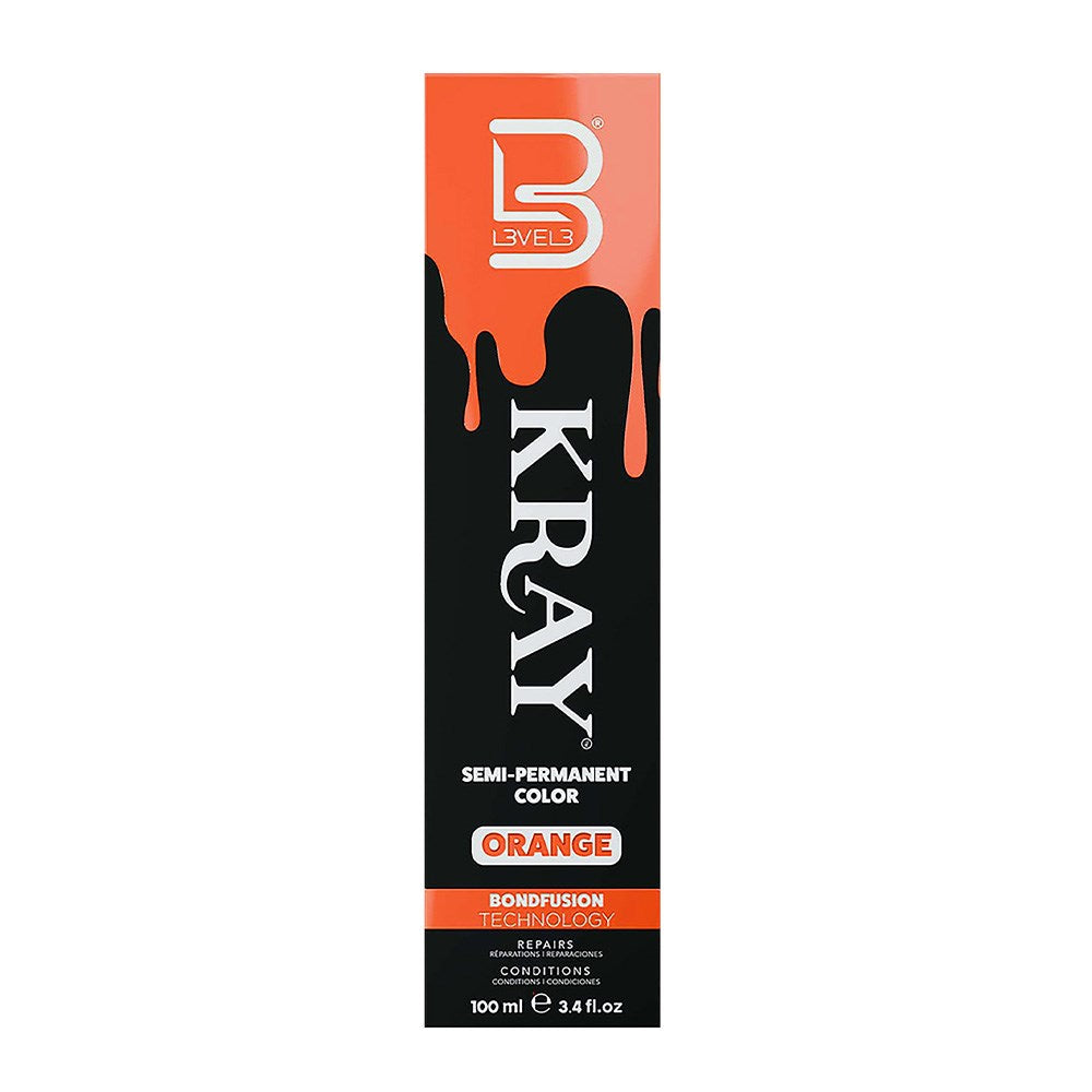 L3VEL3 Kray Semi Permanent Hair Colour Orange