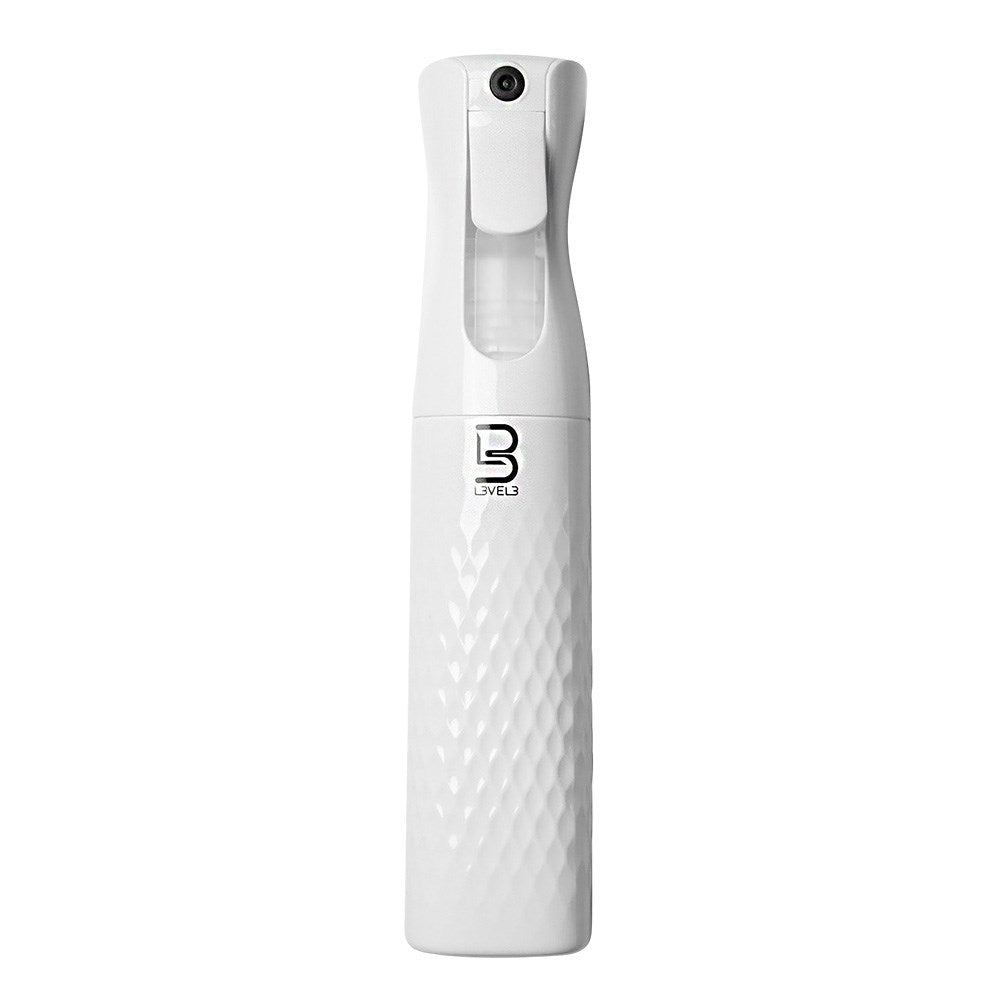 L3VEL3 Bevelled Water Spray Bottle White