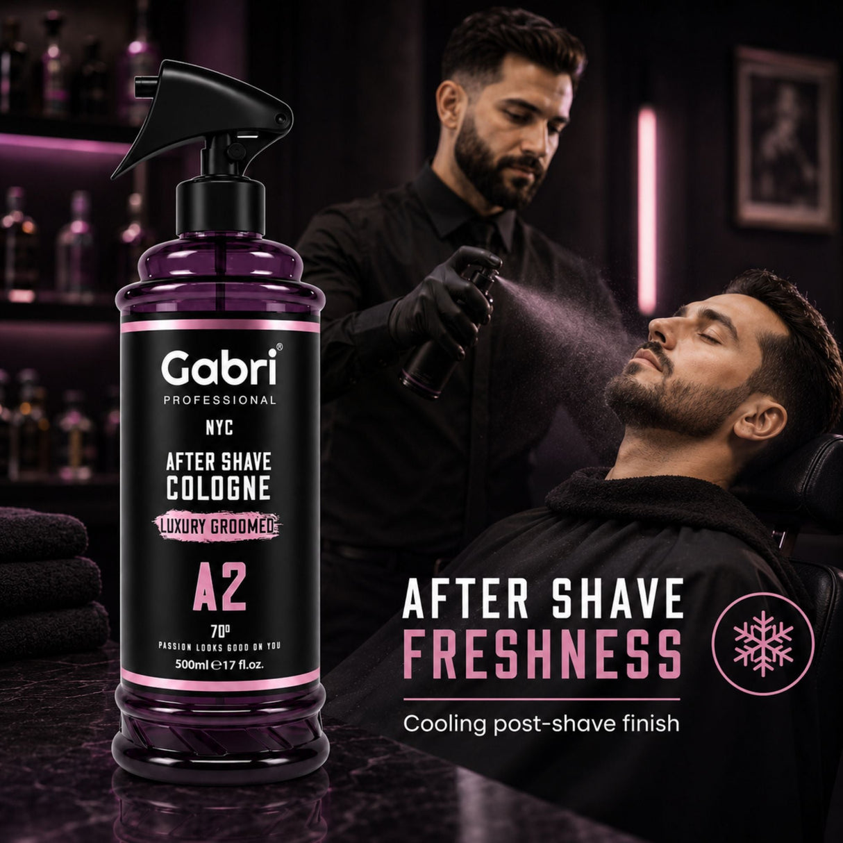 Gabri Professional - A2 After Shave Cologne Luxury Groomed 500ml