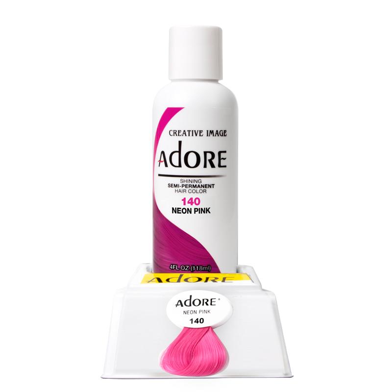 Adore Semi Permanent Hair Colour - Neon Pink - 140 | Barber Outlet