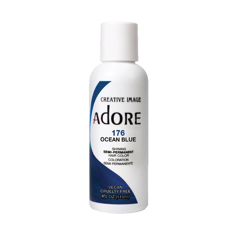 Adore Semi Permanent Hair Colour - Ocean Blue - 176 | Barber Outlet