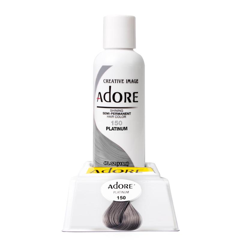 Adore Semi Permanent Hair Colour - Platinum - 150 | Barber Outlet