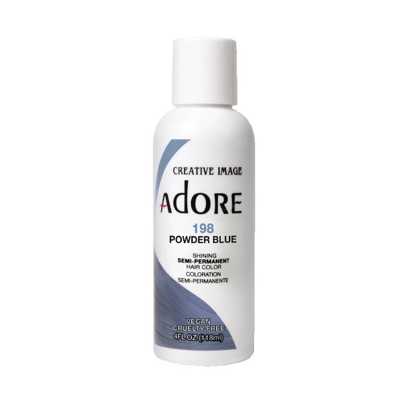 Adore Semi Permanent Hair Colour - Powder Blue - 198 | Barber Outlet
