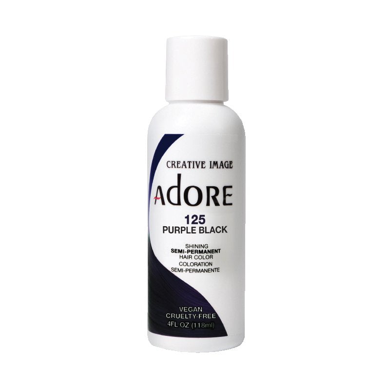 Adore Semi Permanent Hair Colour - Purple Black - 125 | Barber Outlet