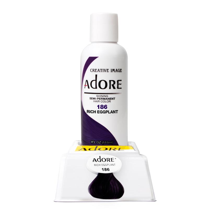 Adore Semi Permanent Hair Colour - Rich Eggplant - 186 | Barber Outlet
