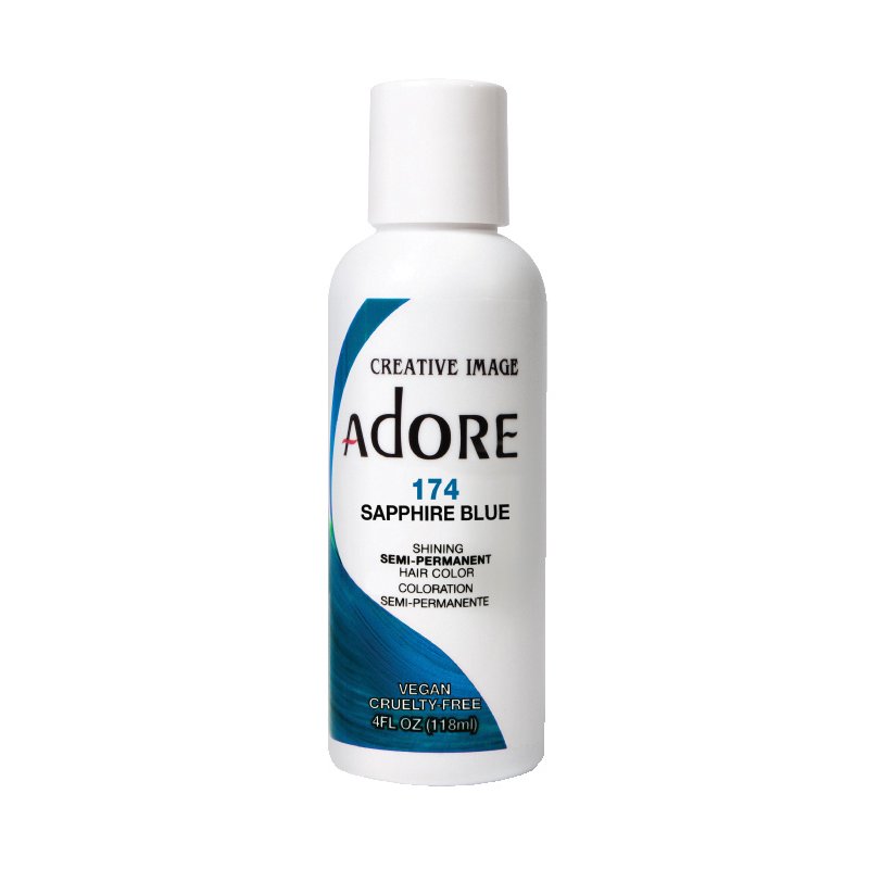 Adore Semi Permanent Hair Colour - Sapphire Blue - 174 | Barber Outlet