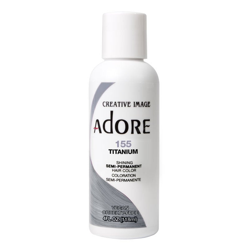 Adore Semi Permanent Hair Colour - Titanium - 155 | Barber Outlet