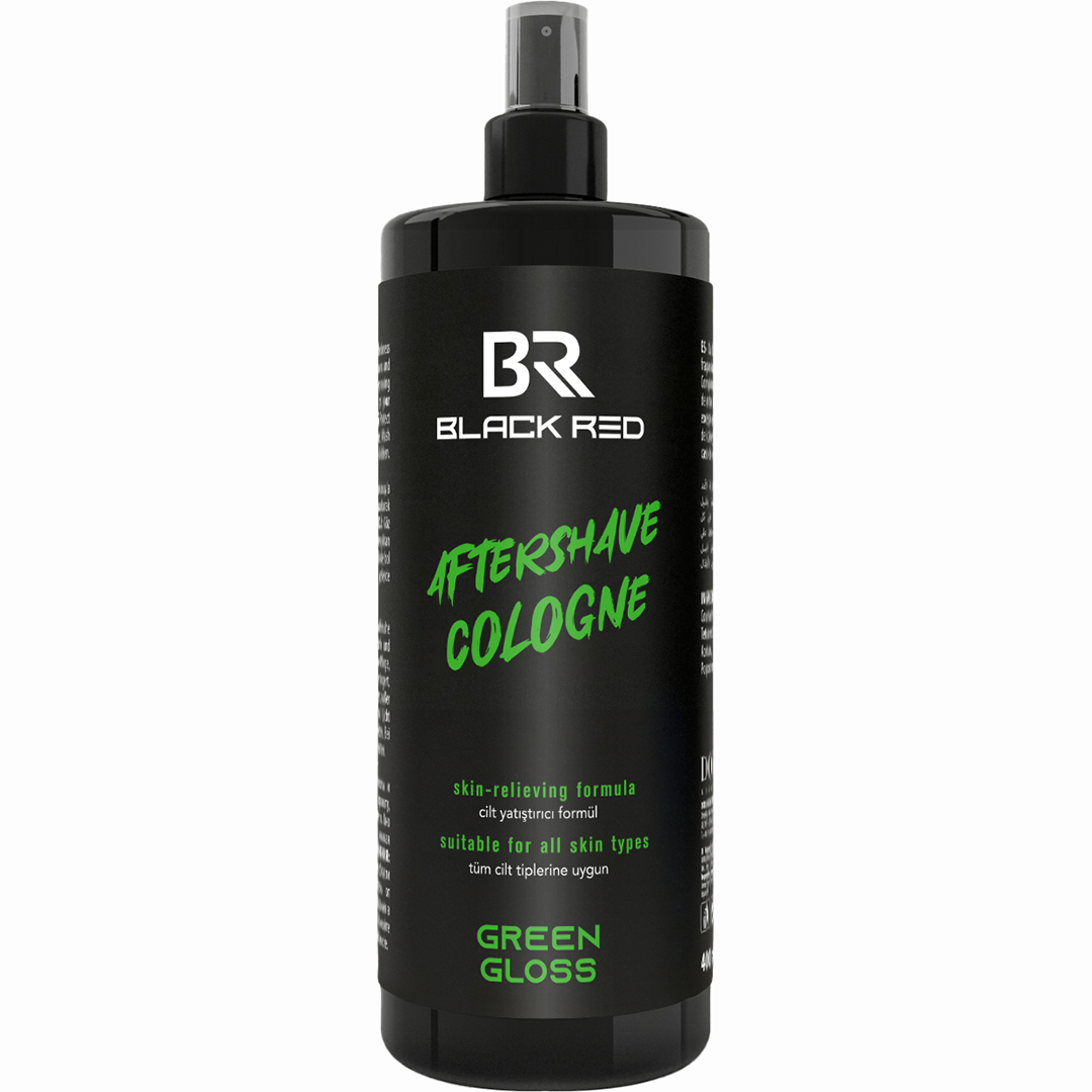Black Red After Shave Cologne Green Gloss 400ml
