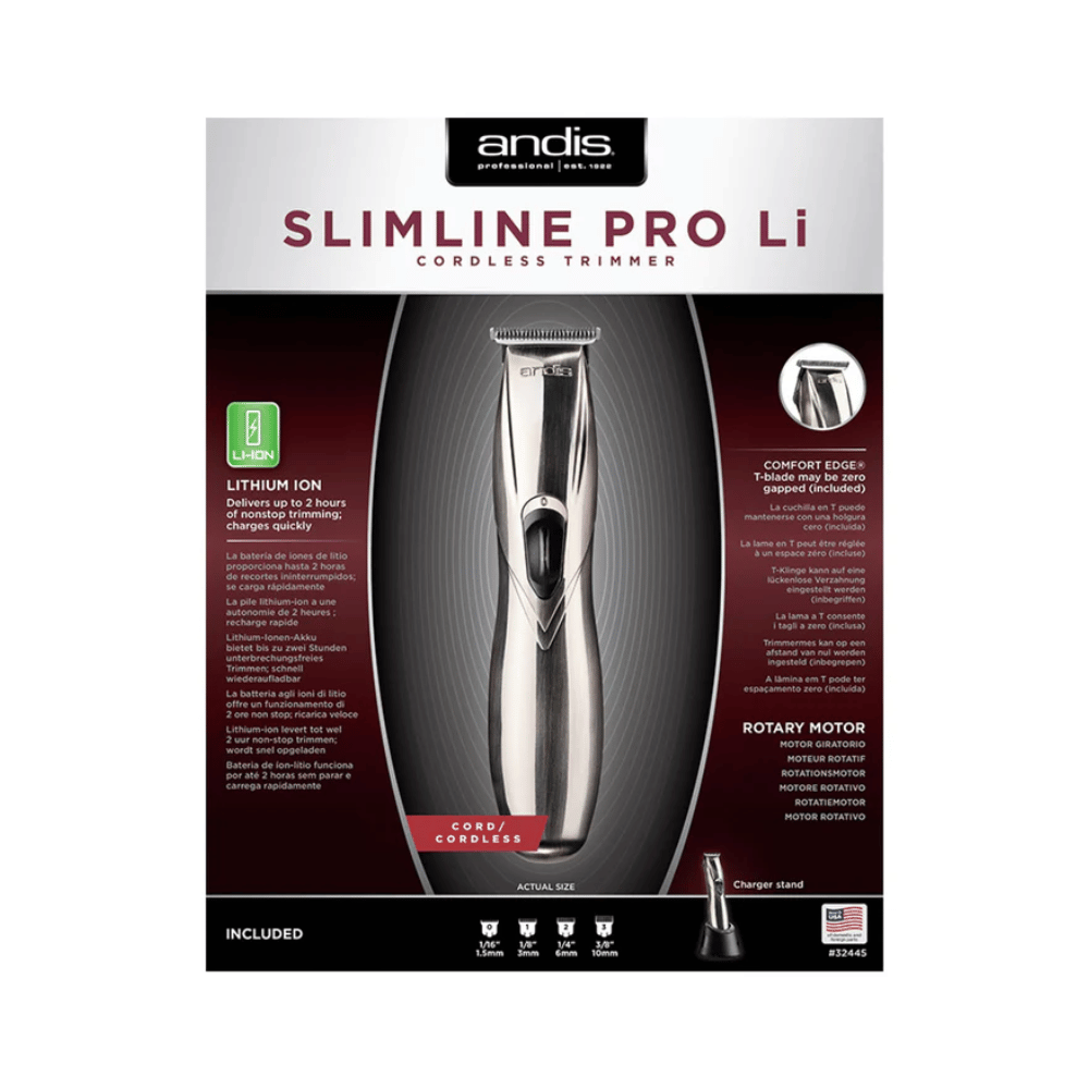 Andis Slimline Pro Li Professional Chrome Cordless Trimmer
