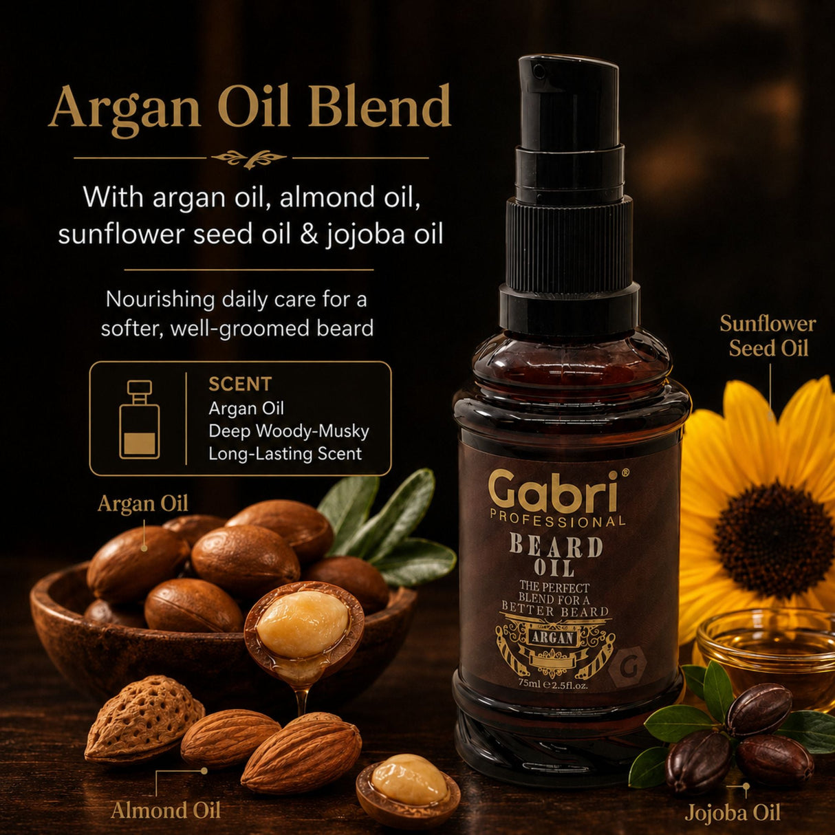 Gabri Professional - Beard Oil Argan Oil 75ml