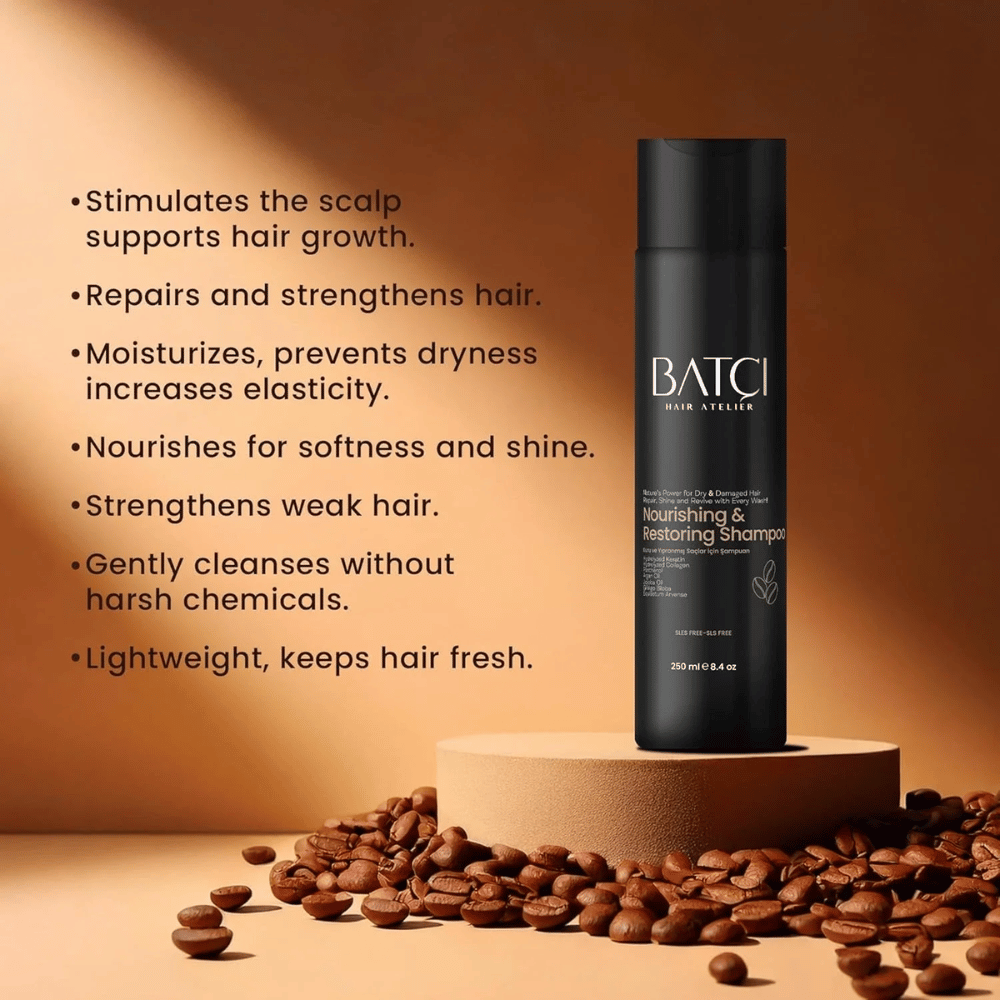 Batci Nourishing and Restoring Shampoo with Coffee Extract 250ml