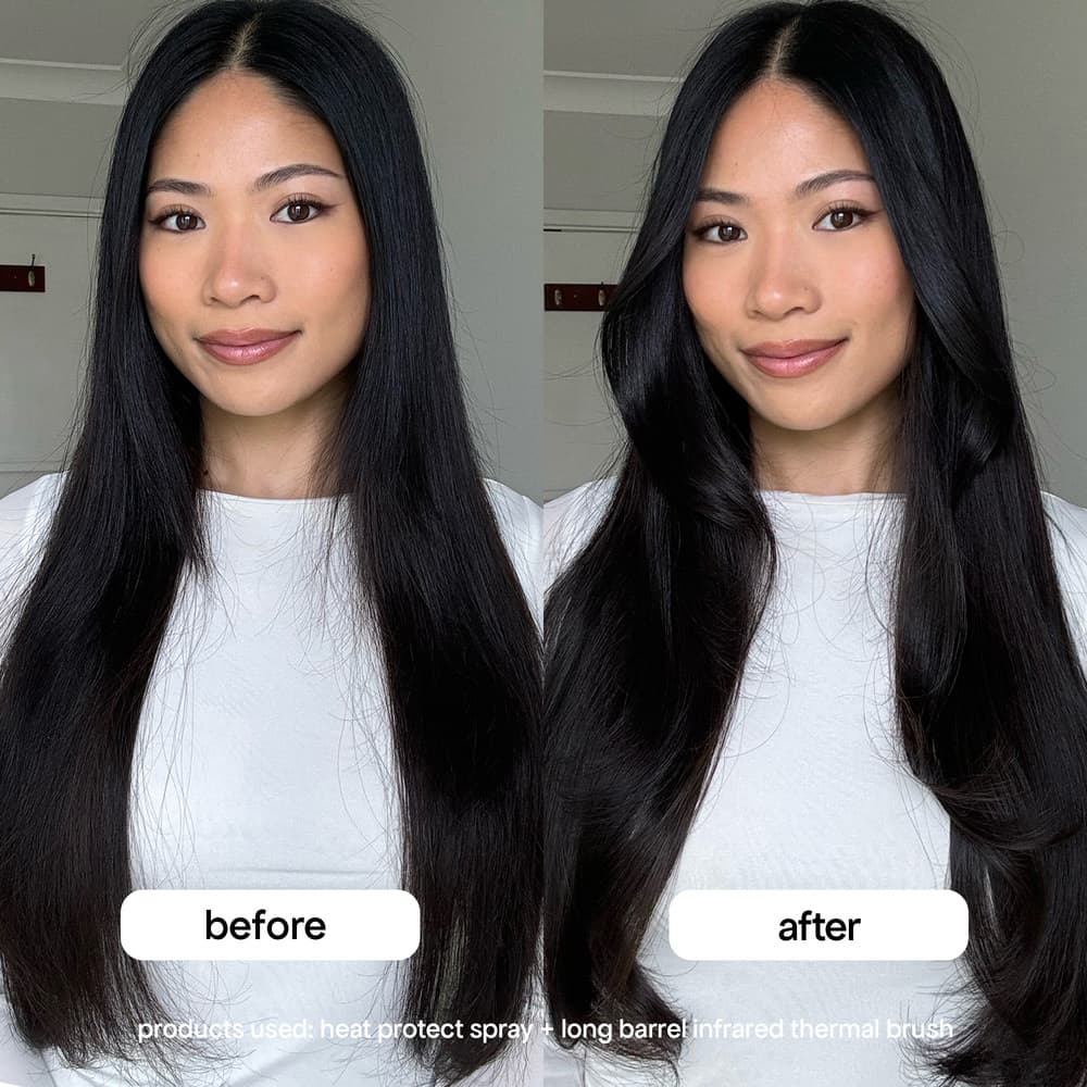 Bondi Boost Infrared Thermal Bounce Brush - Long Barrel & Heat Protectant Spray