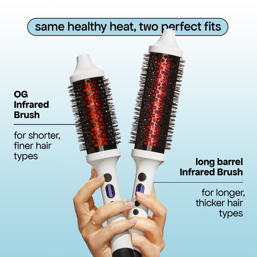 Bondi Boost Infrared Thermal Bounce Brush - Long Barrel & Heat Protectant Spray