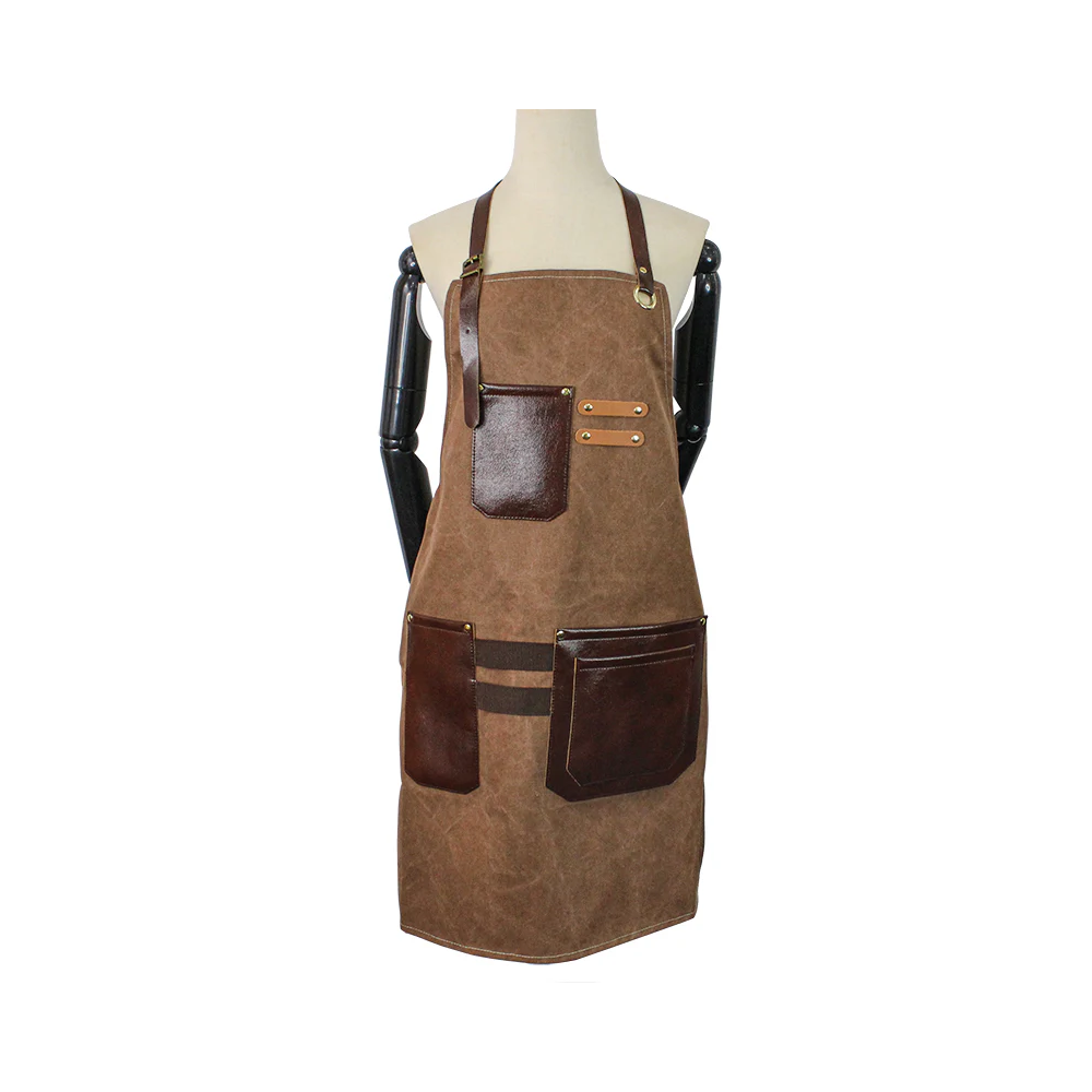 Premium Heavy-Duty Waterproof Barber Canvas Apron – Hairdressing Work Wear