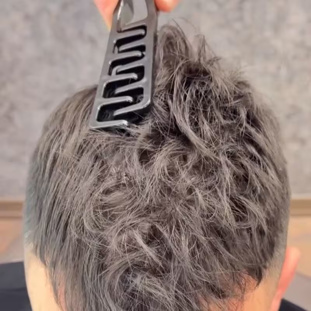 Black Red Textured Styling Combs