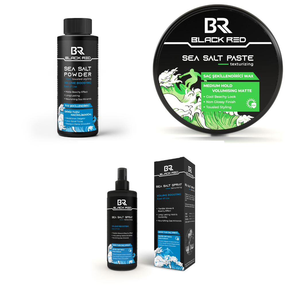 Black Red Sea Salt Volume & Texture Pack