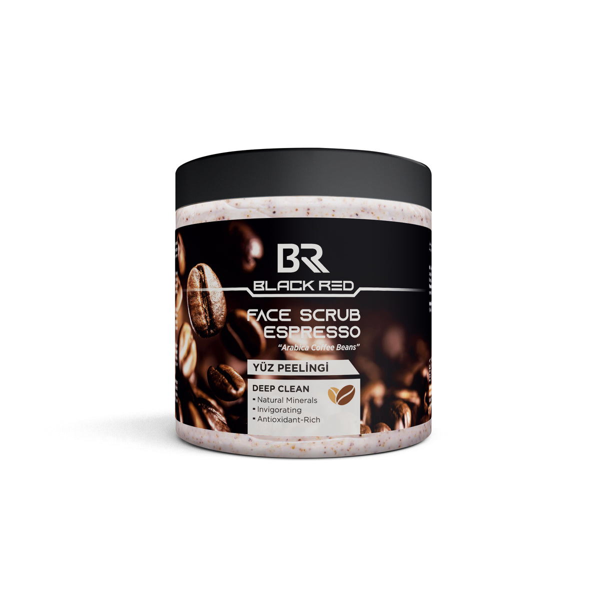 Black Red Face Scrub Espresso 500ml | Barber Outlet