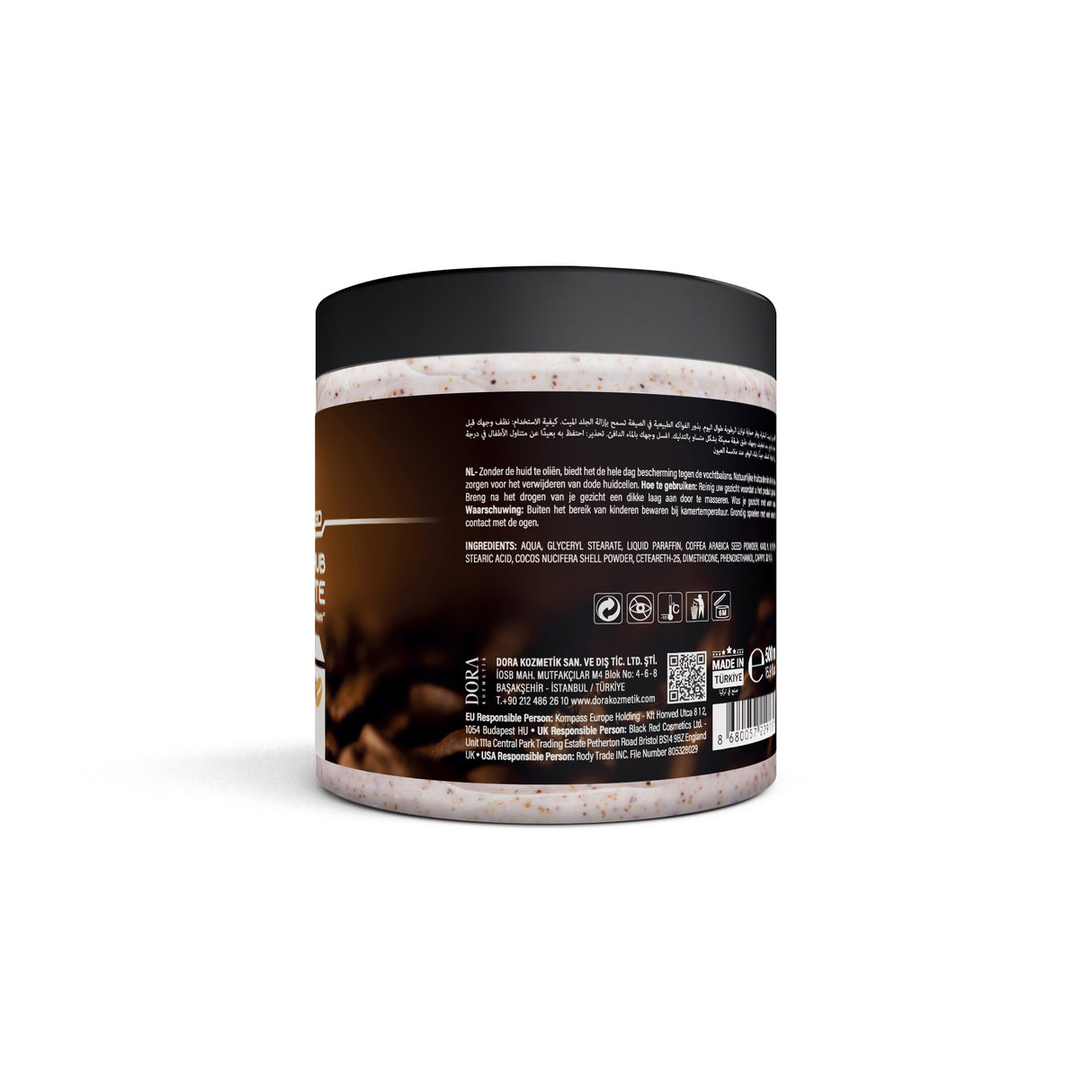 Black Red Face Scrub Latte 500ml | Barber Outlet