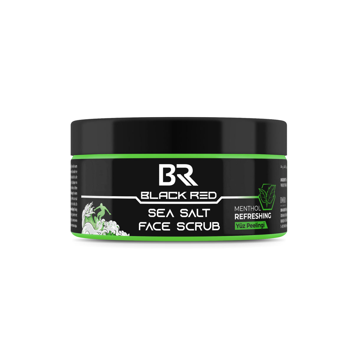 Black Red Sea Salt Face Scrub | Barber Outlet