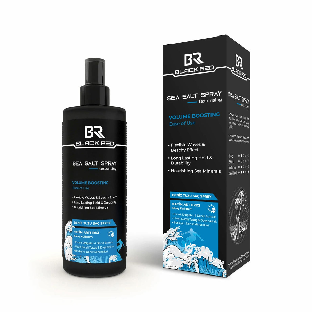 Black Red Sea Salt Spray 200ml | Barber Outlet