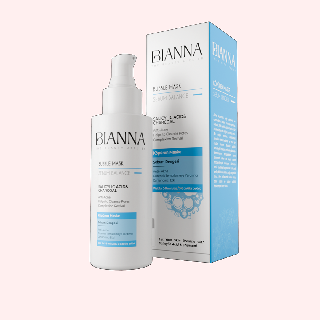 Bianna Bubble Mask Sebum Balance Salicylic Acid & Charcoal 75ml