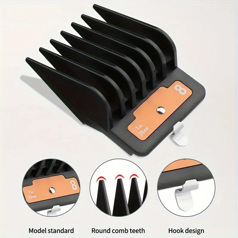 Professional Hair Clipper Color Comb - 8pcs
