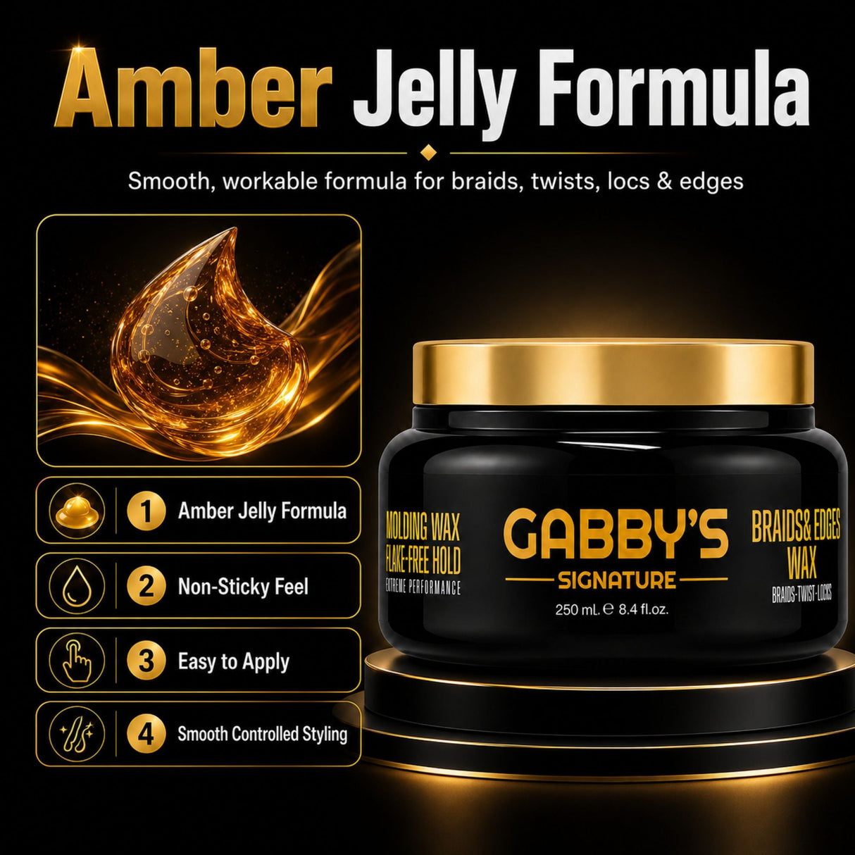 Gabby’s Signature - Braids & Edges Hair Wax 250ml