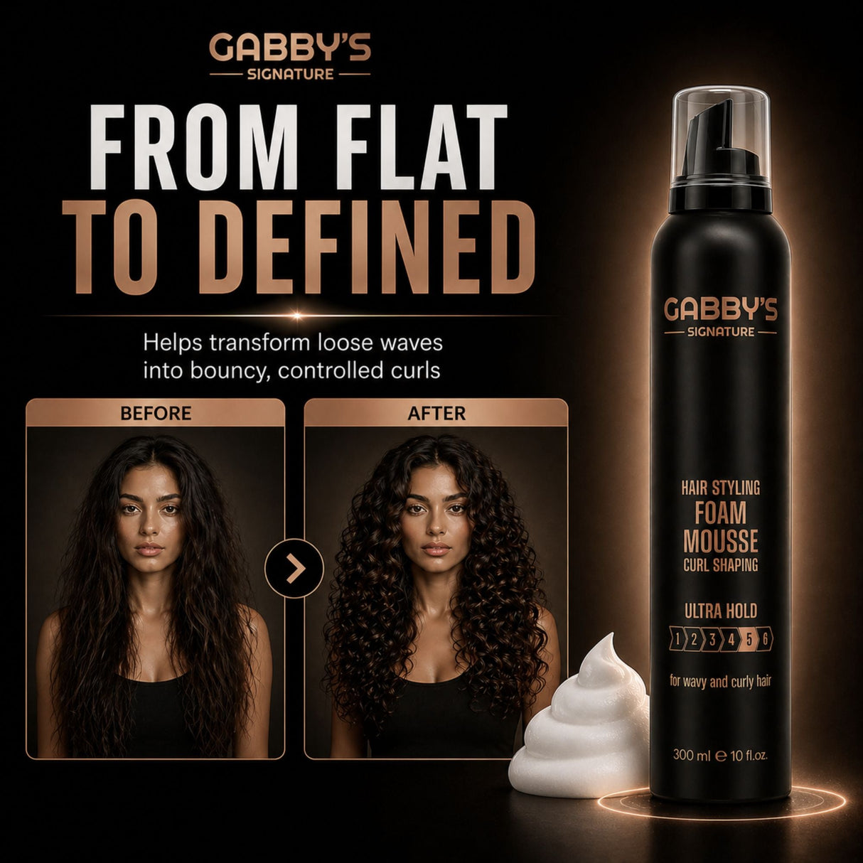 Gabby's Signature - Hair Styling Foam Mousse 300ml