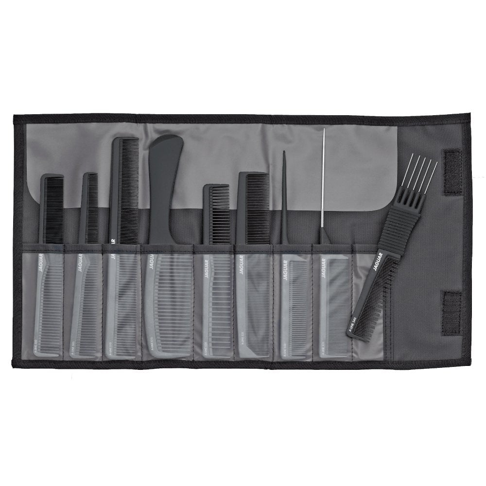 Jaguar Comb Set Black 9pcs