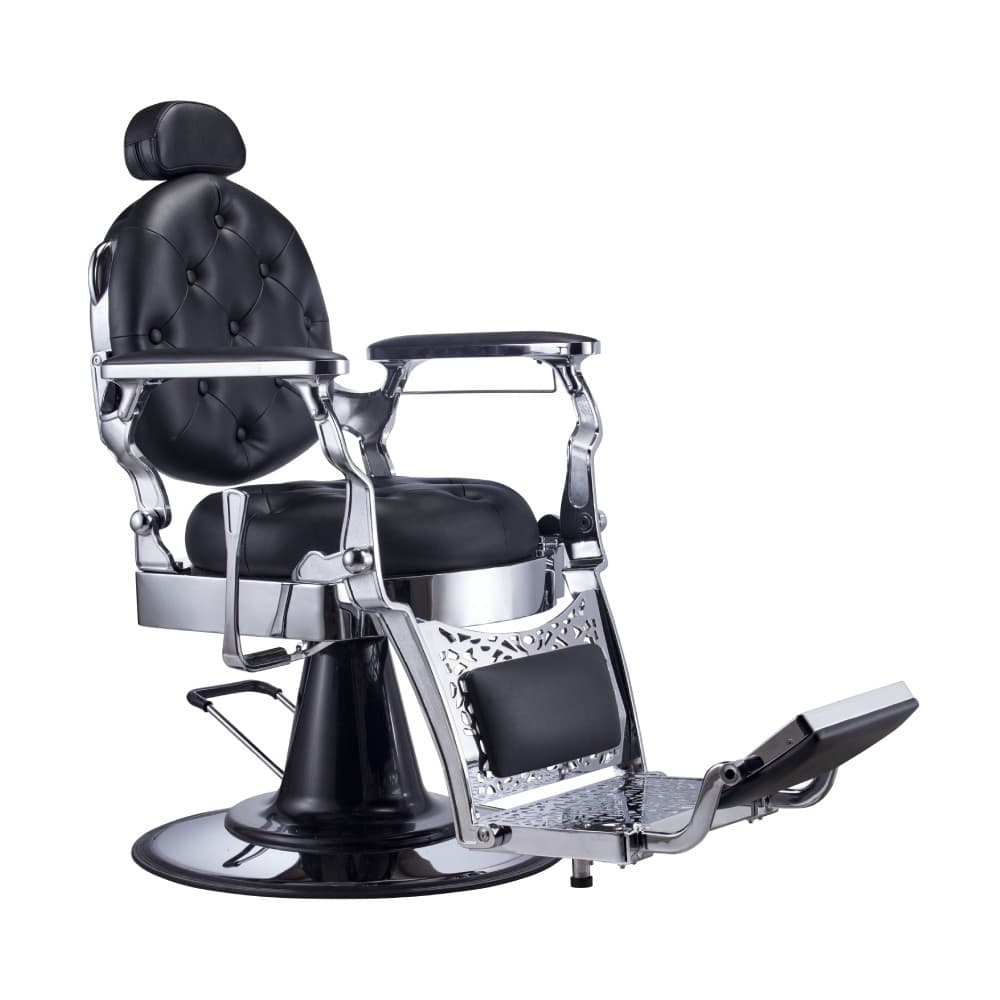 Karma Gold Coast Barber Chair - Black & Chrome | Barber Outlet