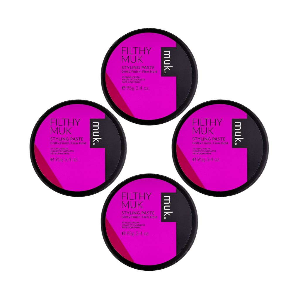 4 x MUK Filthy muk Styling Paste 95g