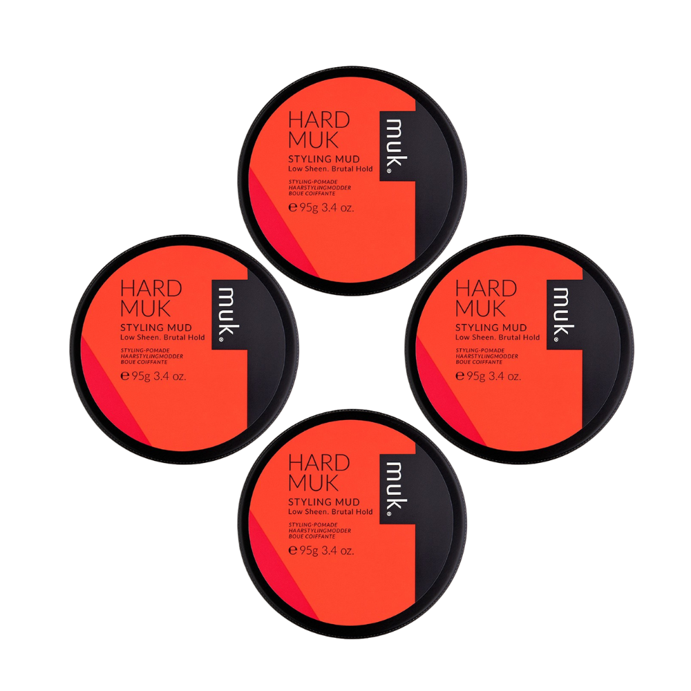 4 x MUK Hard Muk Styling Mud 95g