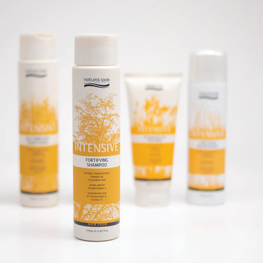 Natural Look Intensive Fortifying Shampoo 375ml & Pro-Vitamin Leave-in Treatment 250ml Bundle