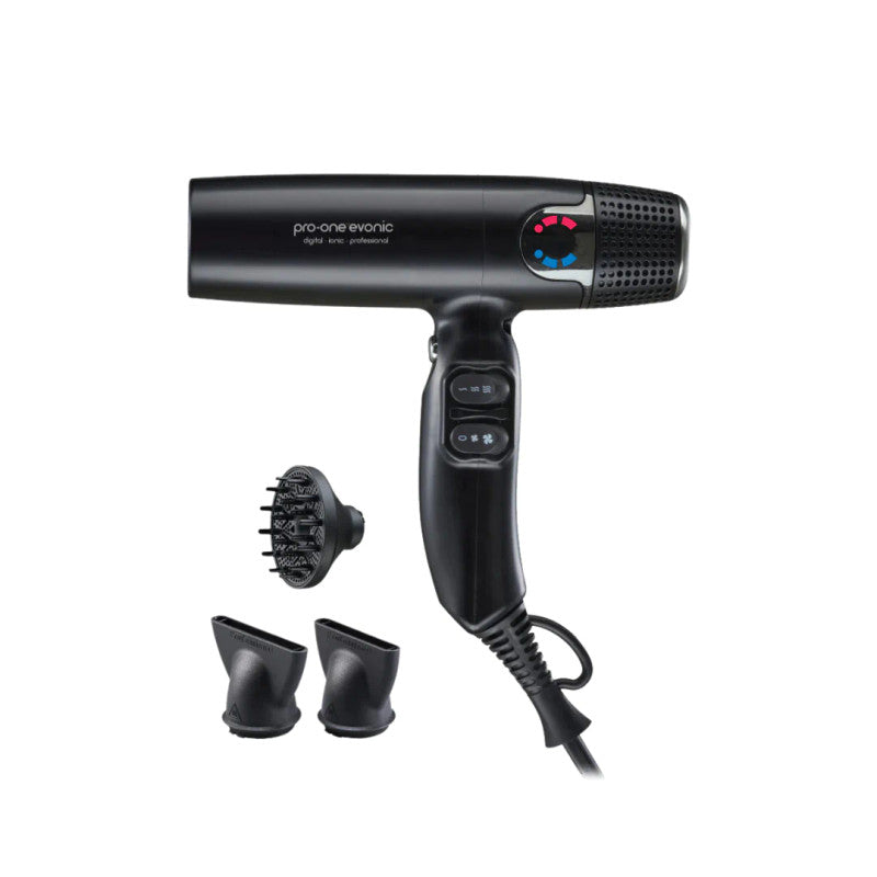 Pro-One EVONIC Hairdryer - BLACK | Barber Outlet
