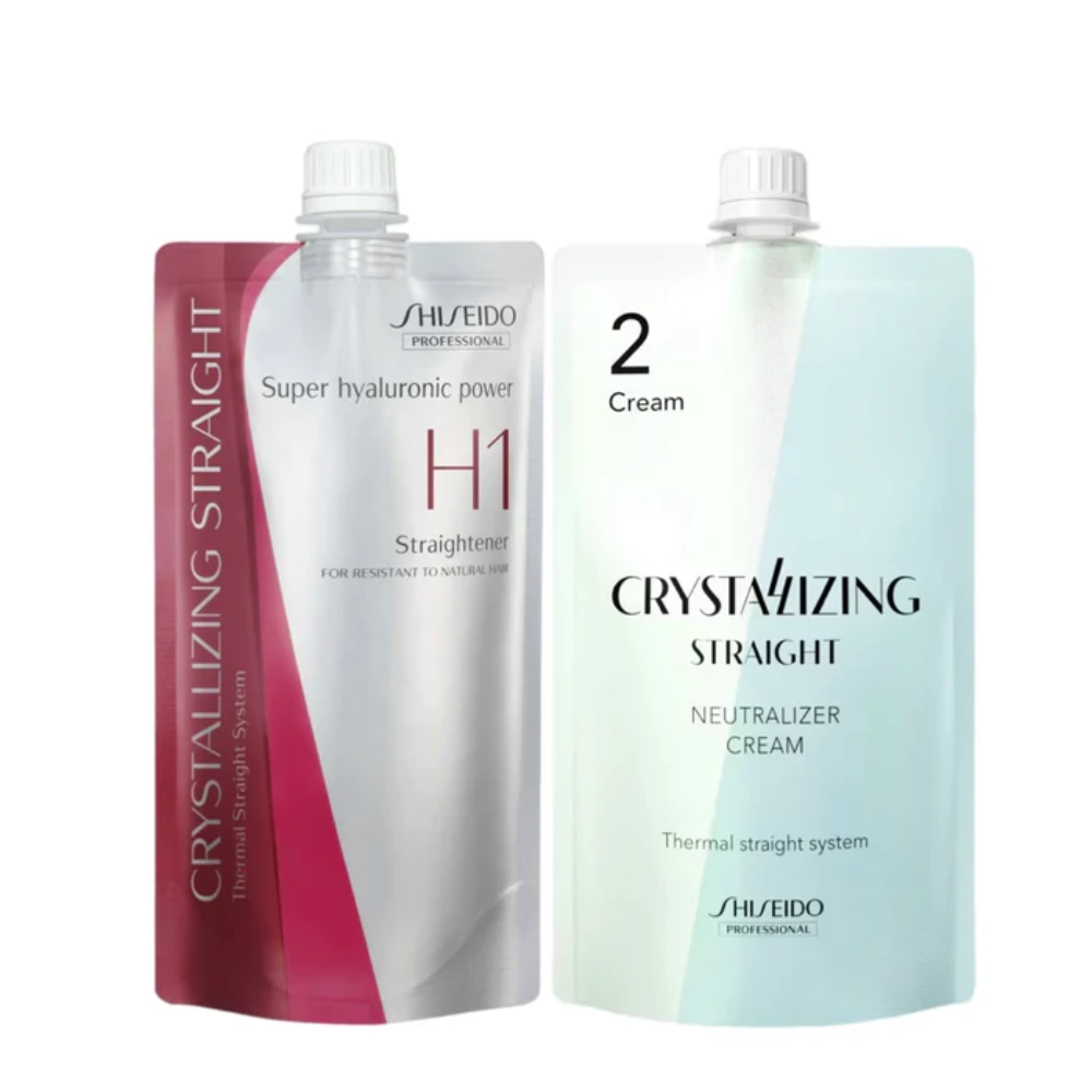 Shiseido H1 H2 Straightening Kit - Professional Hair Straightening Cream