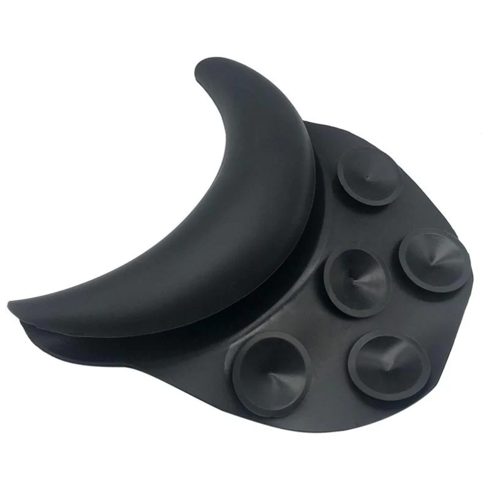 Black Silicone Neck Rest for Salon Basins – Soft and Comfortable Rubber Support
