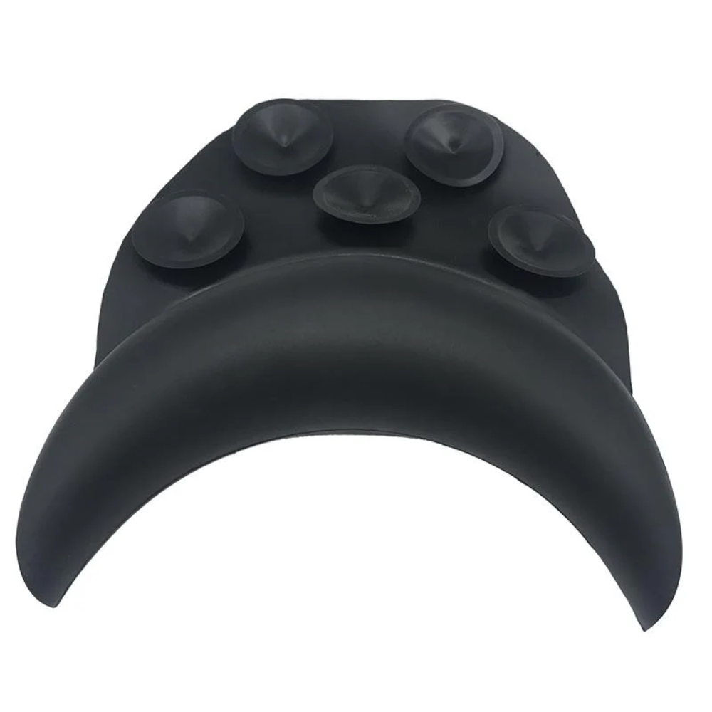 Black Silicone Neck Rest for Salon Basins – Soft and Comfortable Rubber Support