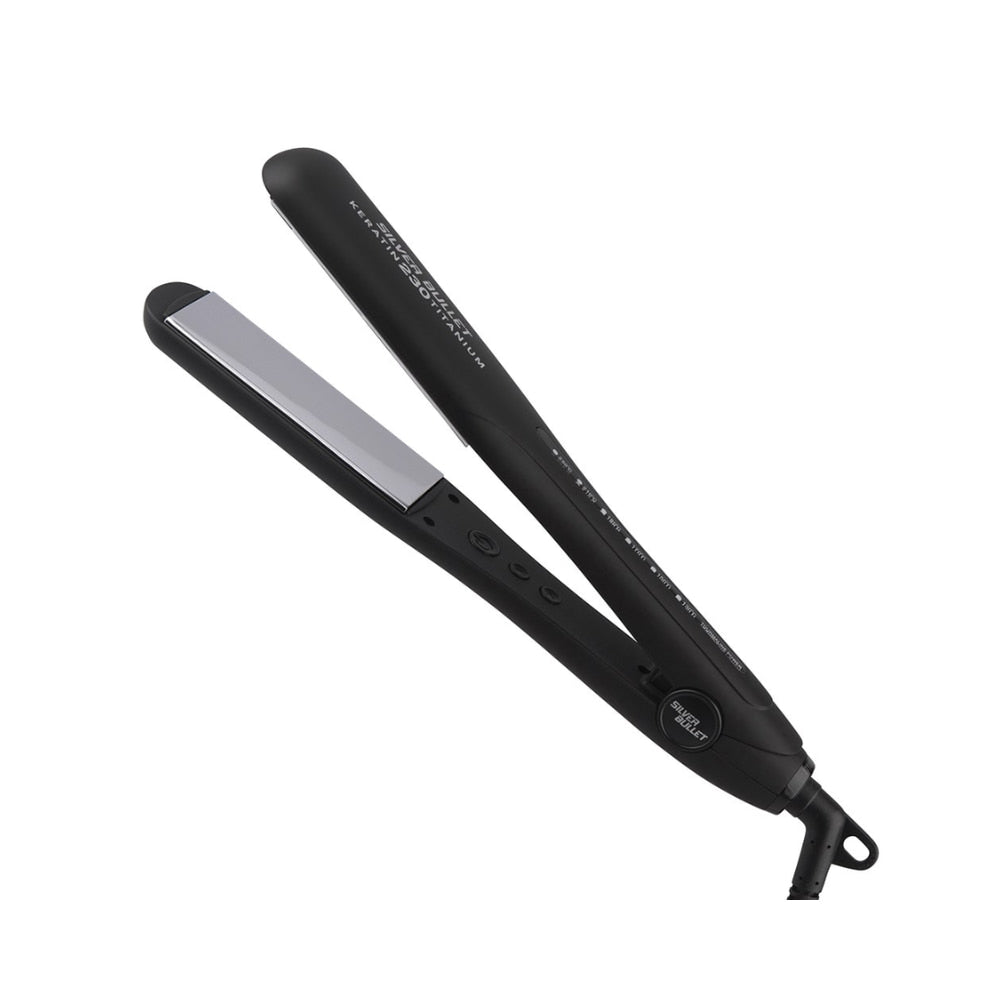 Silver Bullet Keratin 230 Titanium Wide Plate Hair Straightener | Barber Outlet