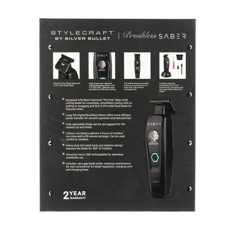 StyleCraft By Silver Bullet Saber Trimmer - Black