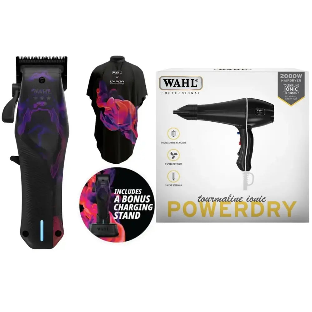WAHL 5-Star Vapor Clipper - Limited Edition with Wahl Powerdry Hair Dryer