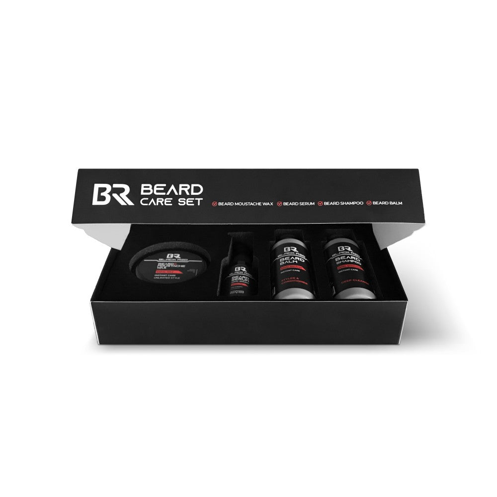 Black Red Beard Care Set