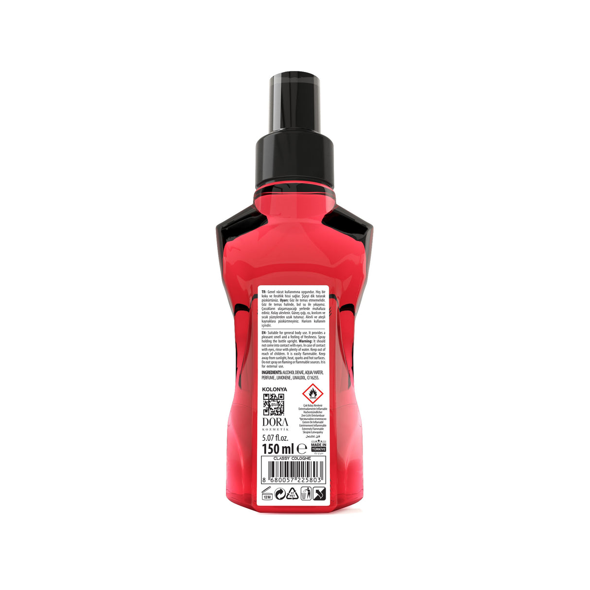 Black Red Wild Eau De Cologne Classy - 150ml