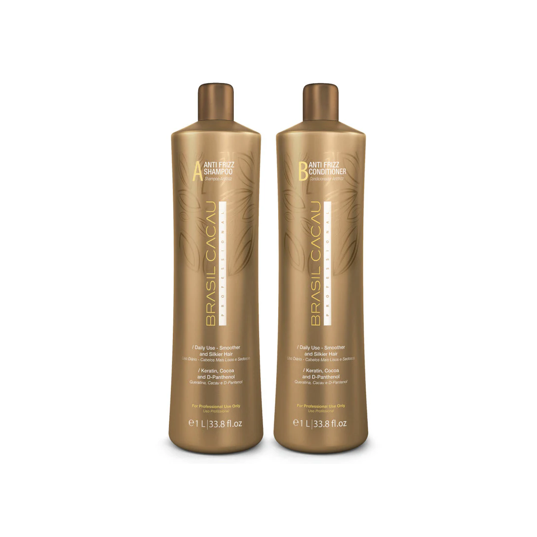 Brasil Cacau Anti Frizz Shampoo & Conditioner Duo 1 Litre