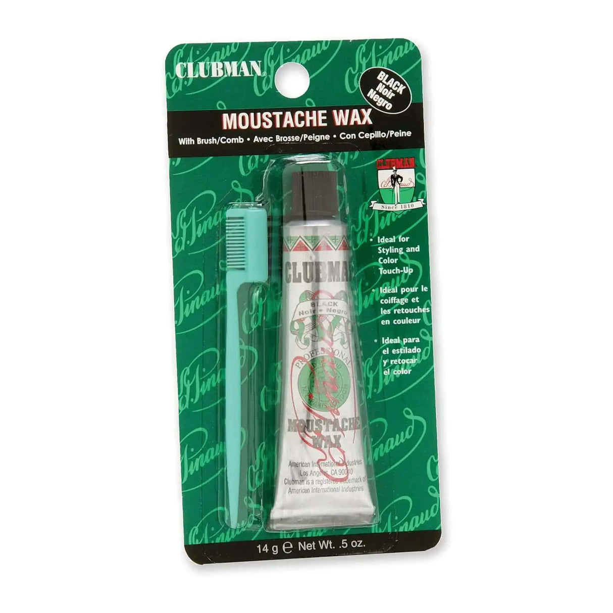 Clubman Moustache Wax, Black